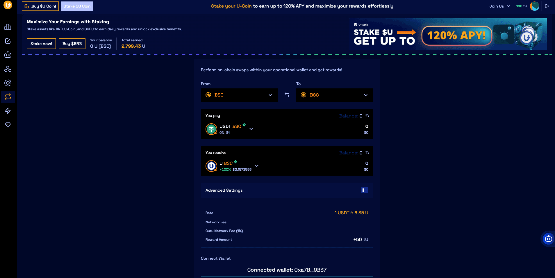 AI Trading Agent widget for smart trading